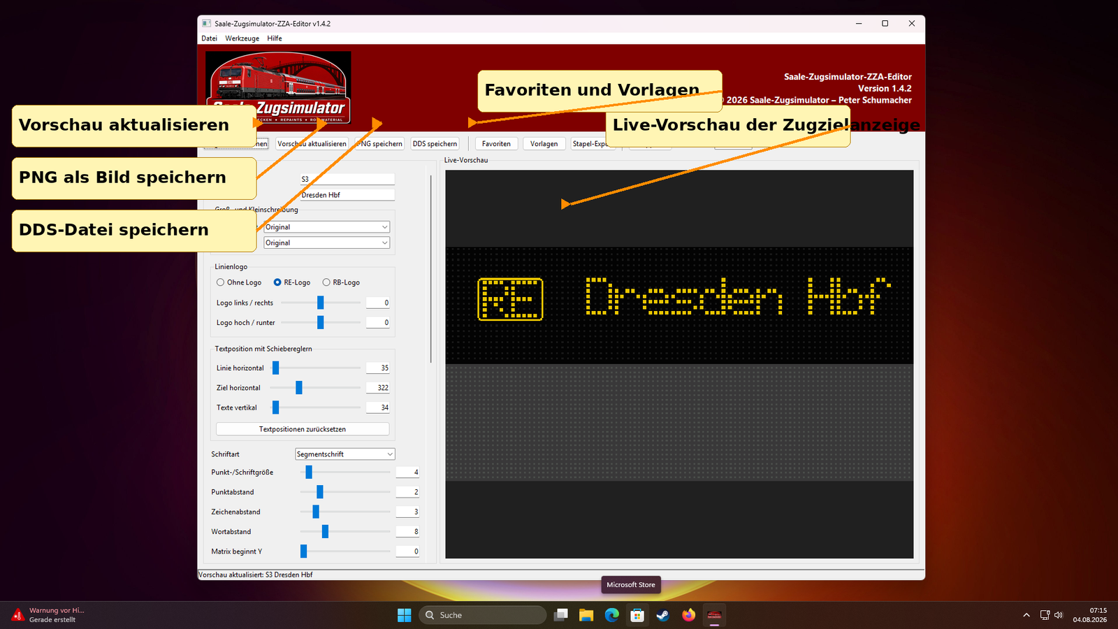 Saale-Zugsimulator ZZA-Editor – Bild 5