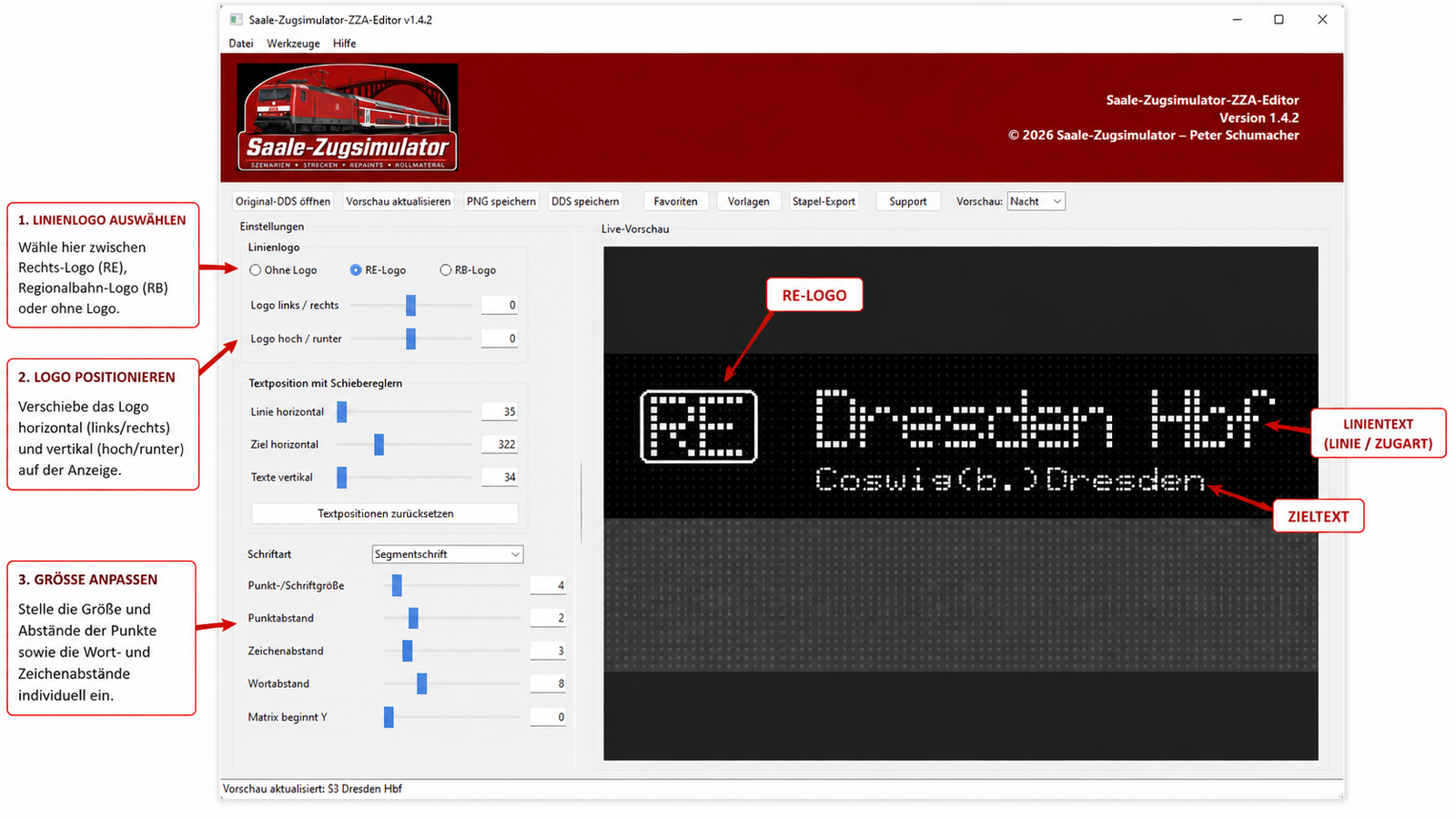 Saale-Zugsimulator ZZA-Editor – Bild 4
